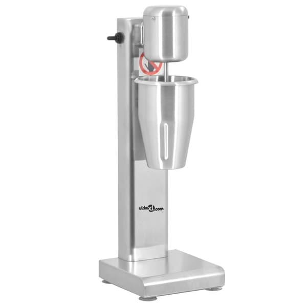 vidaXL Milkshakeblender rostfritt stål 1 L Silver