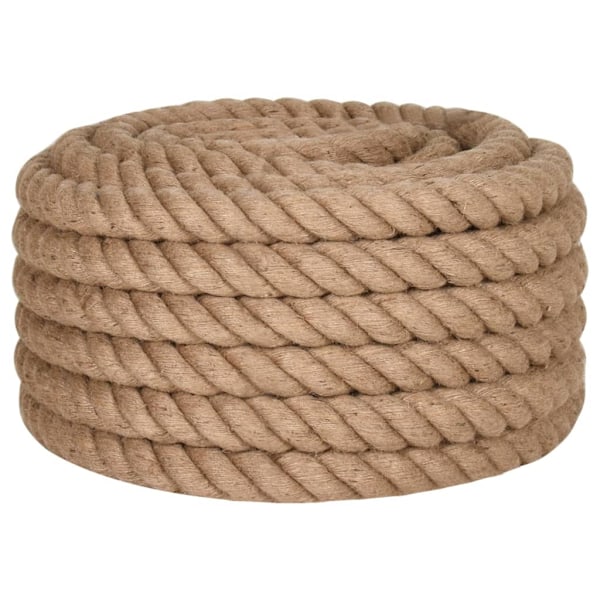 vidaXL Juterep 25 m långt 40 mm tjockt