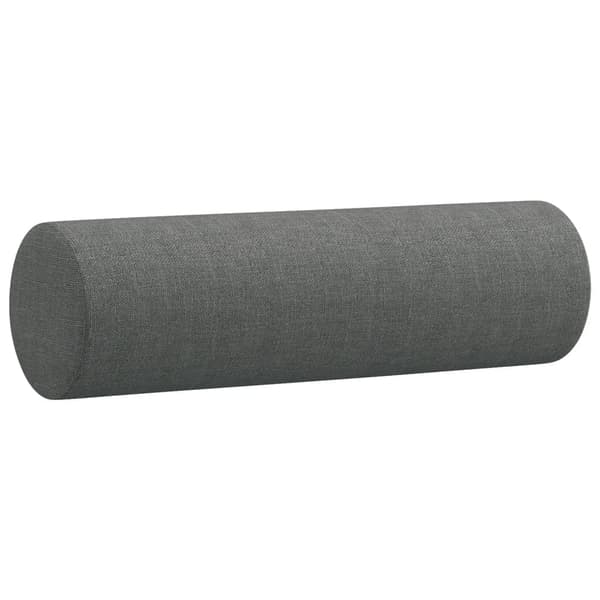 vidaXL 2-sits soffa med prydnadskuddar mörkgrå 120 cm tyg Grå