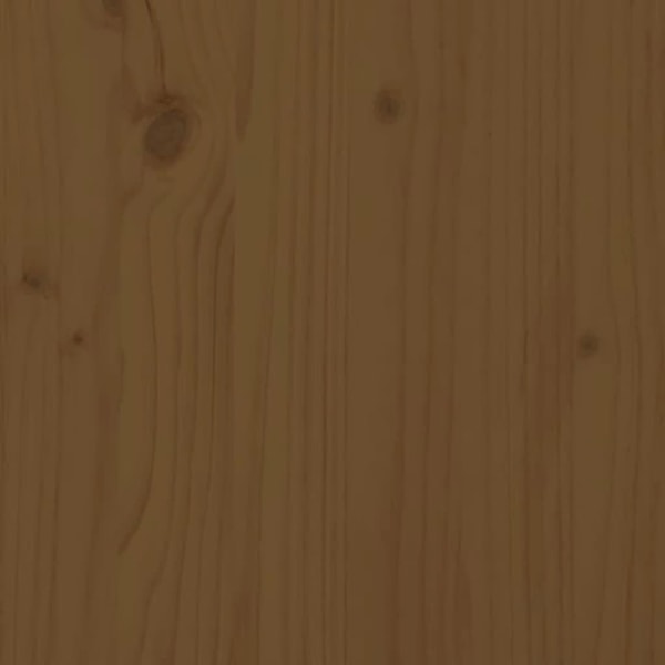 vidaXL Sängram honungsbrun massiv furu 100x200 cm enkelsäng Brun