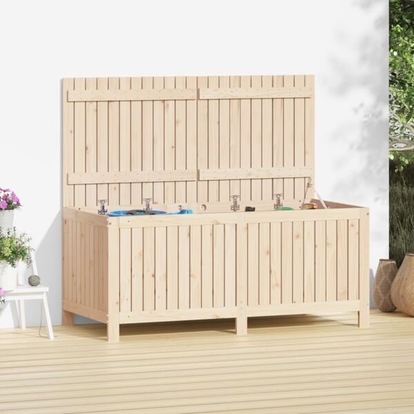 vidaXL Dynbox 147x68x64 cm massiv furu Brun
