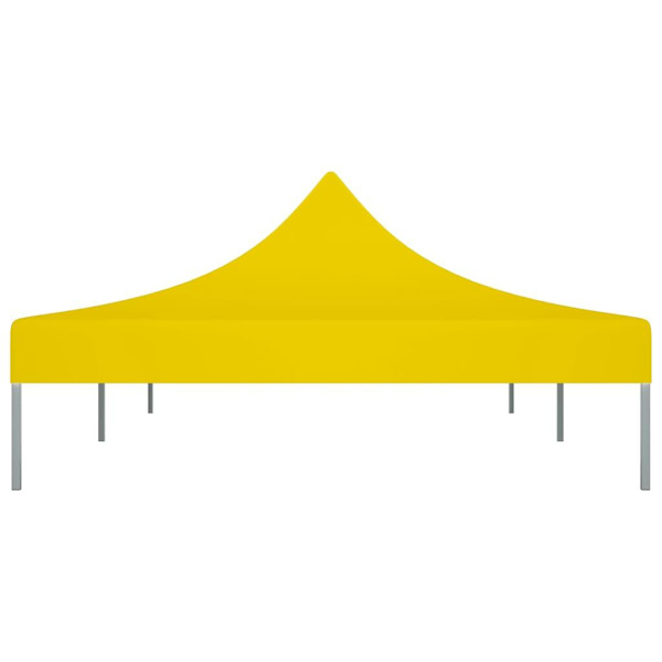 vidaXL Tak till partytält 6x3 m gul 270 g/m² Gul