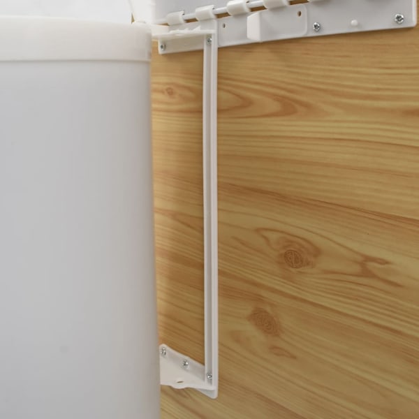 vidaXL Inbyggd sophink plast 8 L Vit