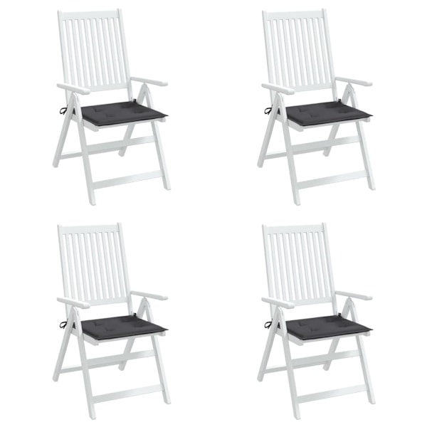 vidaXL Stolsdynor 4 st antracit 50x50x4 cm oxfordtyg Antracit