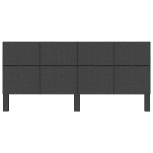 vidaXL Sänggavel mörkgrå tyg 200x200 cm grå