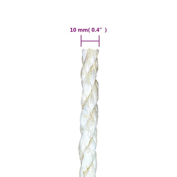 vidaXL Rep 100% sisal 10 mm 25 m