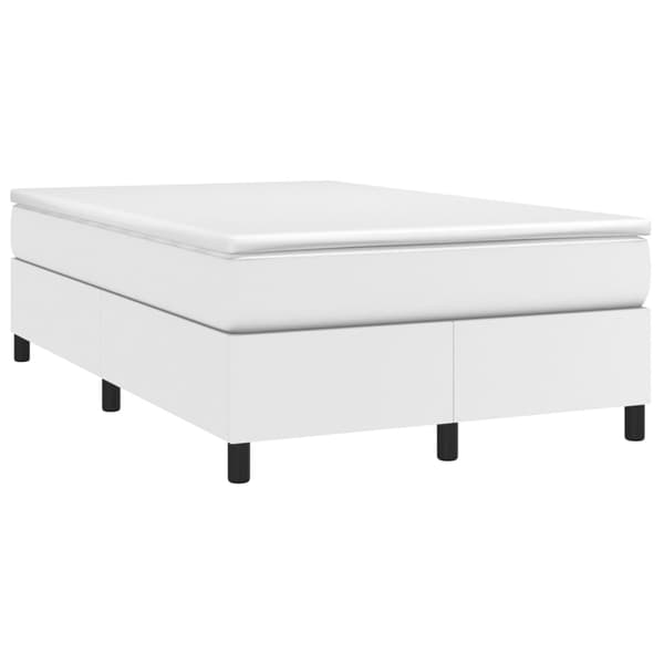 vidaXL Sängram vit 120x200 cm konstläder Vit