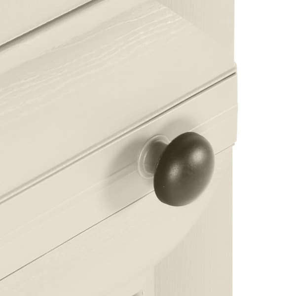 vidaXL Plastskåp 40x43x125 cm träimitation vaniljvit Creme