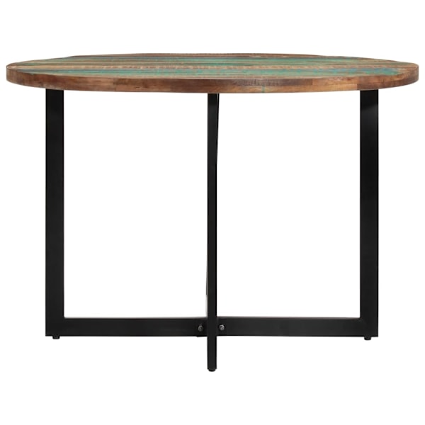 vidaXL Matbord 110x75 cm massivt återvunnet trä Flerfärgsdesign
