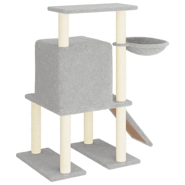 vidaXL Klösträd med sisalpelare ljusgrå 96,5 cm Grå