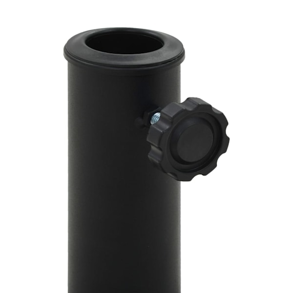 vidaXL Parasollfot rund polyresin 10 kg svart Svart