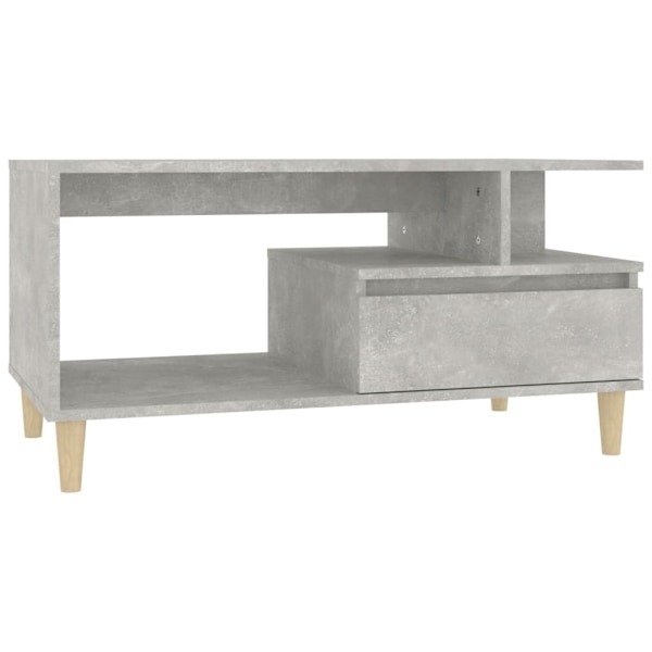 vidaXL Soffbord betonggrå 90x49x45 cm konstruerat trä Grå
