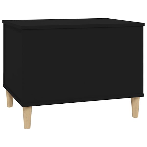 vidaXL Soffbord svart 60x44,5x45 cm konstruerat trä Svart