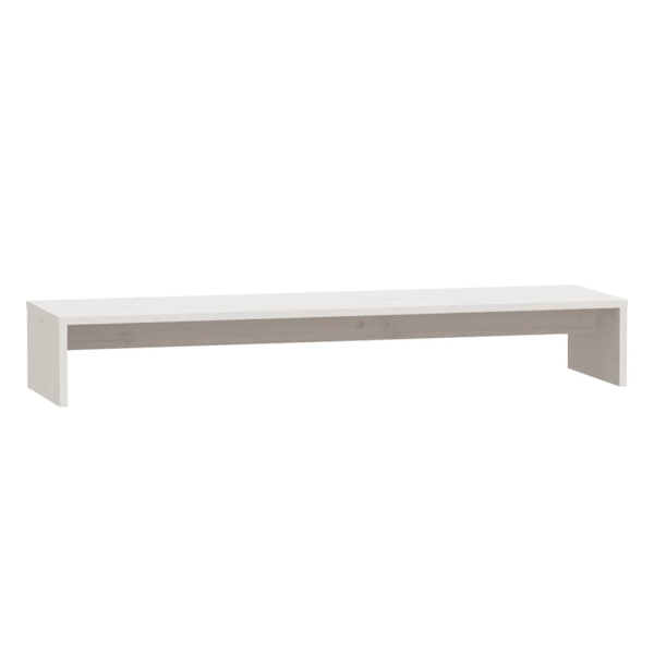 vidaXL Skärmställ vit 100x27x15 cm massiv furu Vit