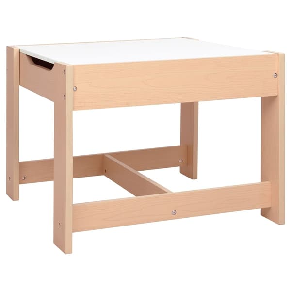 vidaXL Barnbord med 2 stolar MDF Brun