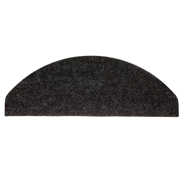 vidaXL Trappstegsmattor självhäftande 15 st 65x22,5x3,5 cm antracit Antracit