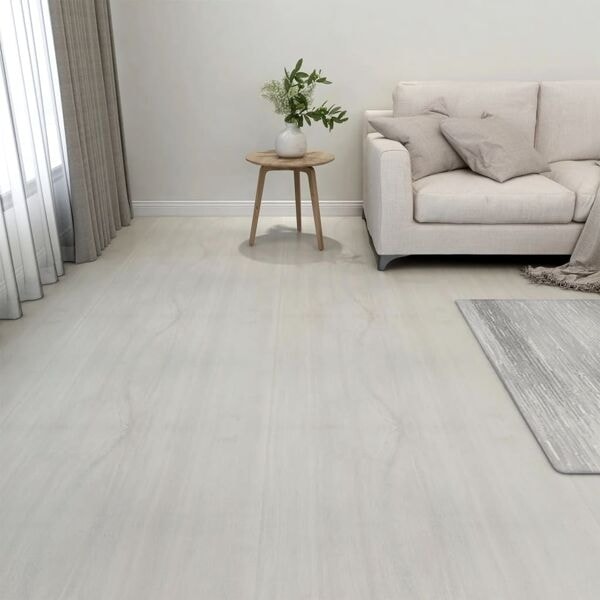 vidaXL Självhäftande golvplankor 20 st PVC 1,86 m² gräddvit Creme