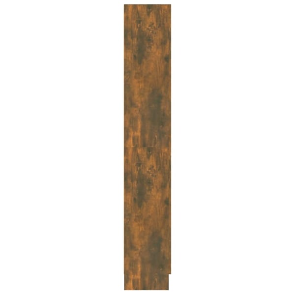 vidaXL Bokhylla rökfärgad ek 82,5x30,5x185,5 cm konstruerat trä Brun