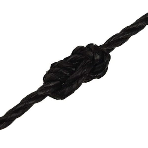 vidaXL Rep svart 8 mm 250 m polypropylen