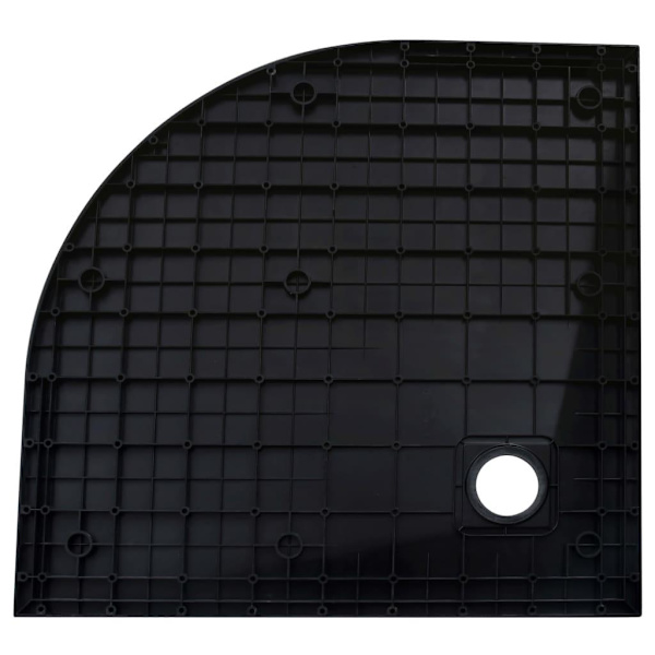 vidaXL Duschkar SMC svart 90x90 cm Svart