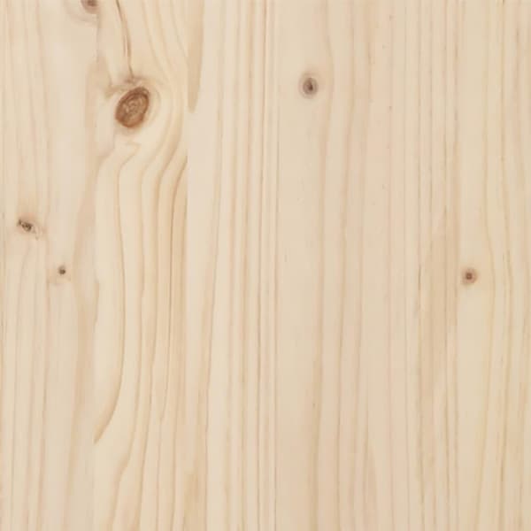 vidaXL Sängram massivt trä 90x190 cm Brun