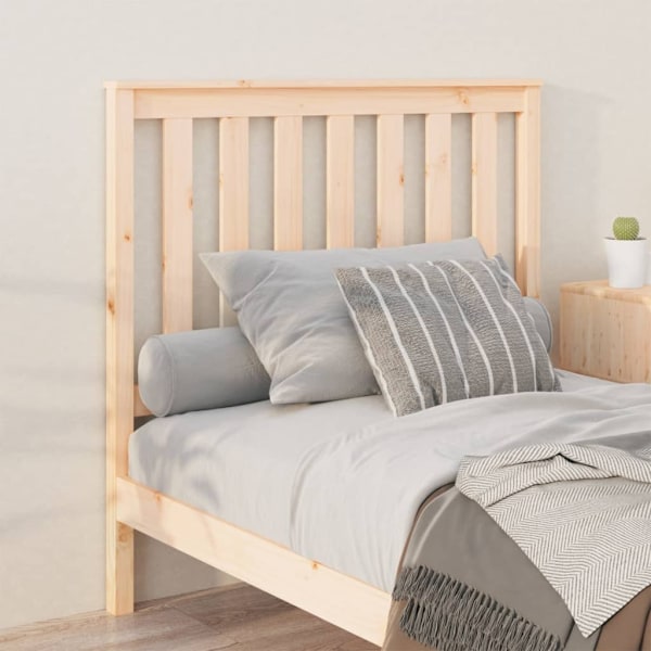 vidaXL Sänggavel 106x6x101 cm massiv furu Brun