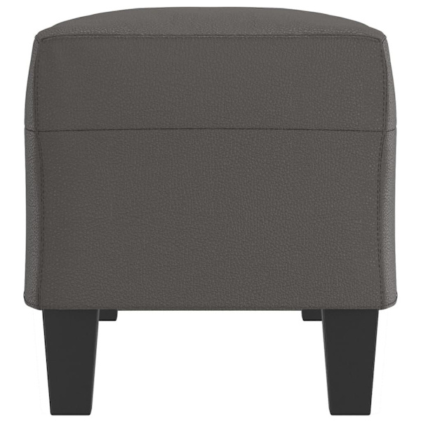 vidaXL Bänk grå 100x35x41 cm konstläder Grå
