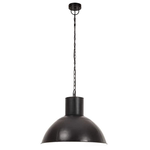 vidaXL Hänglampa industriell 25 W svart rund 48 cm E27 Svart