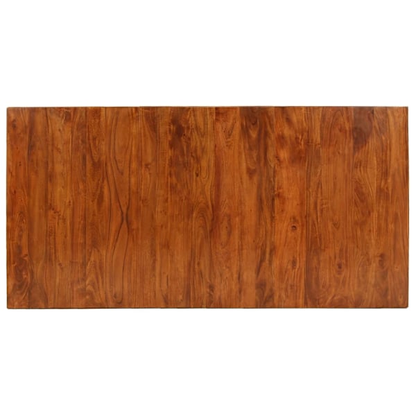 vidaXL Matbord i massivt trä med shesham-ytbehandling 180x90x76 cm Brun