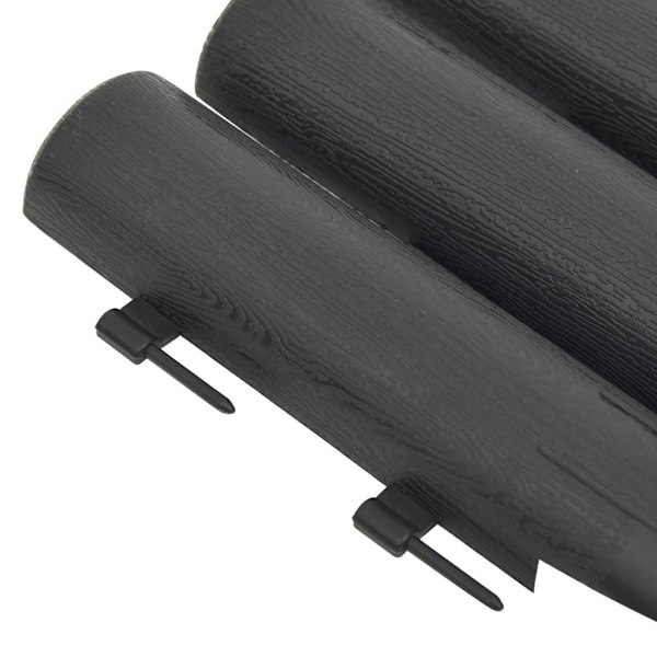 vidaXL Rabattkanter 36 st antracit 10 mm PP Antracit