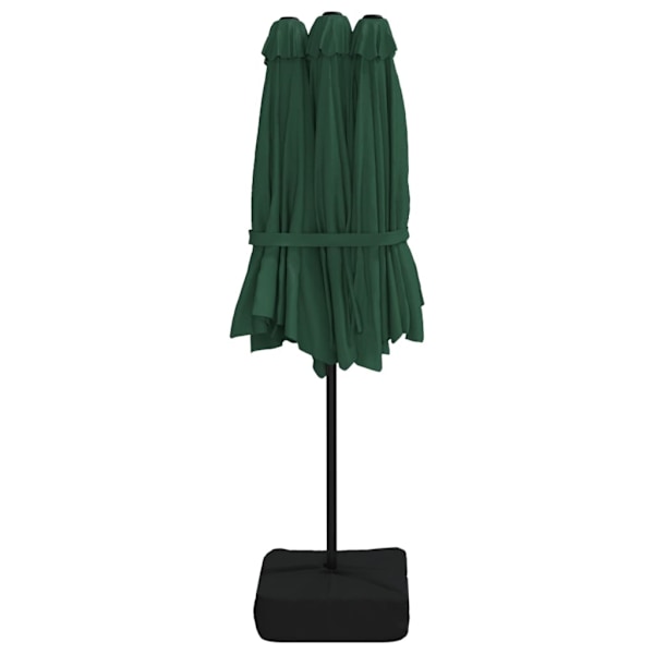 vidaXL Parasoll dubbelt grön 449x245 cm Grön
