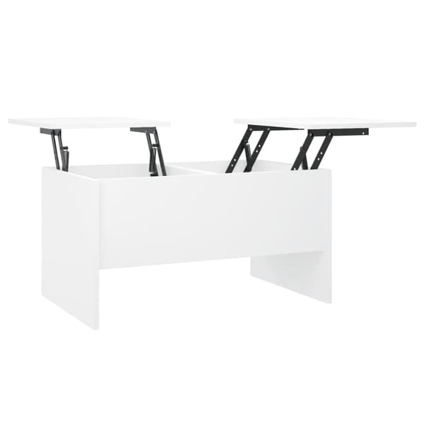vidaXL Soffbord vit 80x50x42,5 cm konstruerat trä Vit