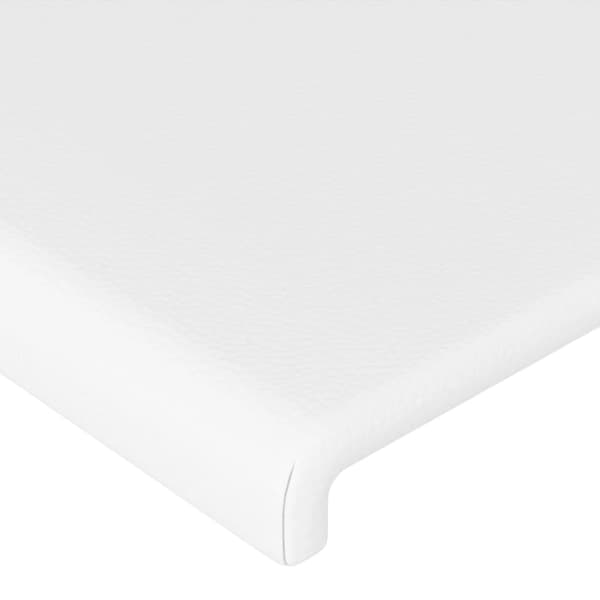 vidaXL Sänggavel vit 90x5x118/128 cm konstläder Vit