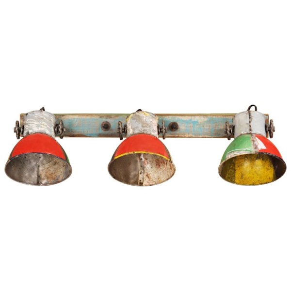 vidaXL Industriell vägglampa flerfärgad 65x25 cm E27 Flerfärgsdesign