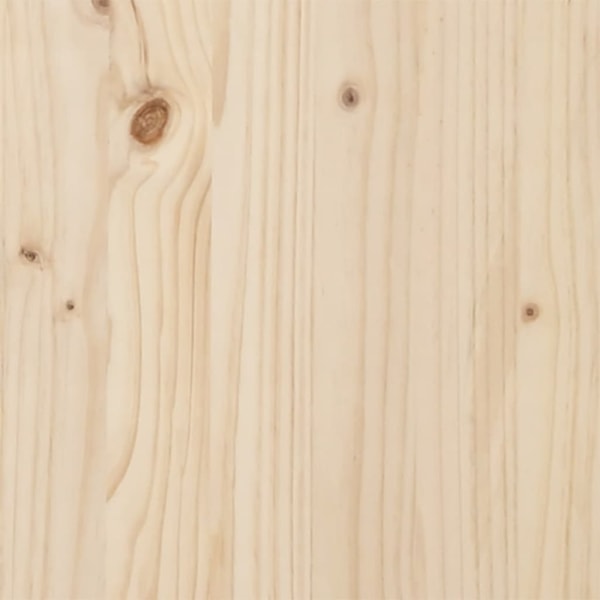 vidaXL Sängram massivt trä 150x200 cm Brun