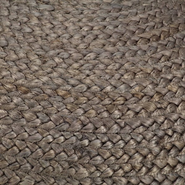 vidaXL Handgjord sittpuff ljusgrå 45x30 cm jute grå
