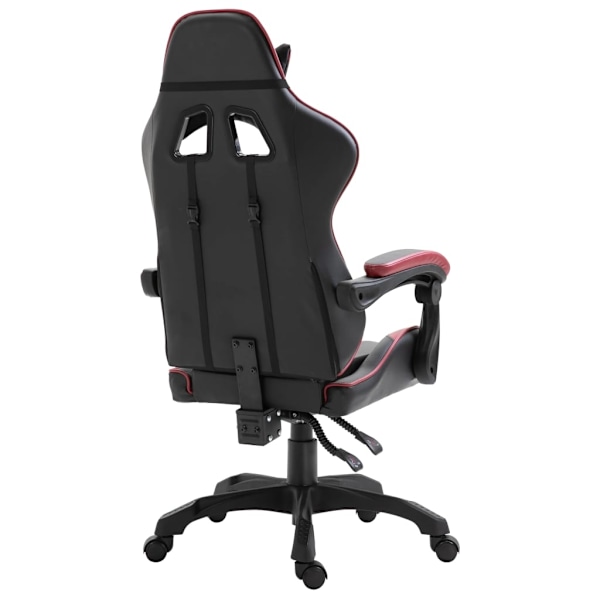 vidaXL Gamingstol vinröd konstläder Röd