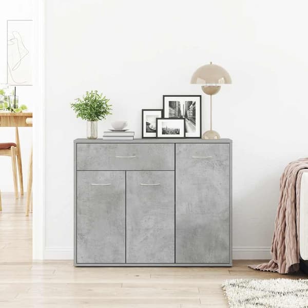 vidaXL Skänk betonggrå 88x30x70 cm konstruerat trä grå
