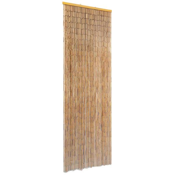 vidaXL Dörrdraperi i bambu 56x185 cm Brun