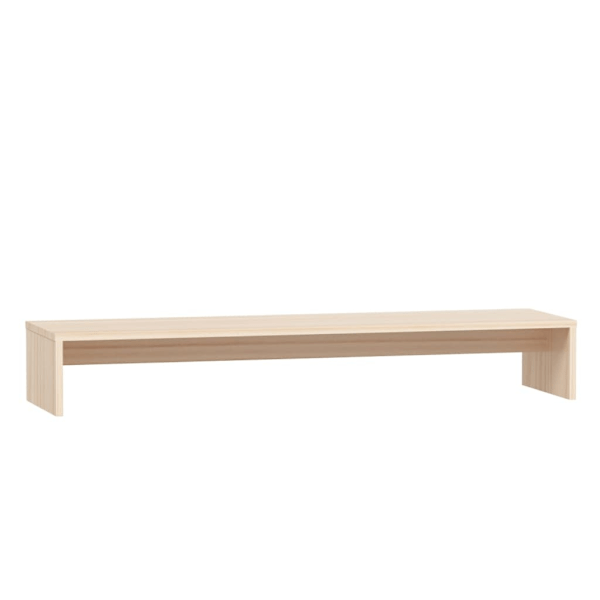 vidaXL Skärmställ grå 100x27x15 cm massiv furu Brun