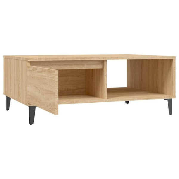 vidaXL Soffbord sonoma-ek 90x60x35 cm konstruerat trä Brun