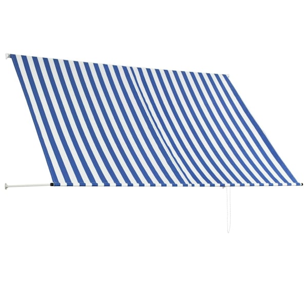 vidaXL Markis 250x150 cm blå och vit multifärg