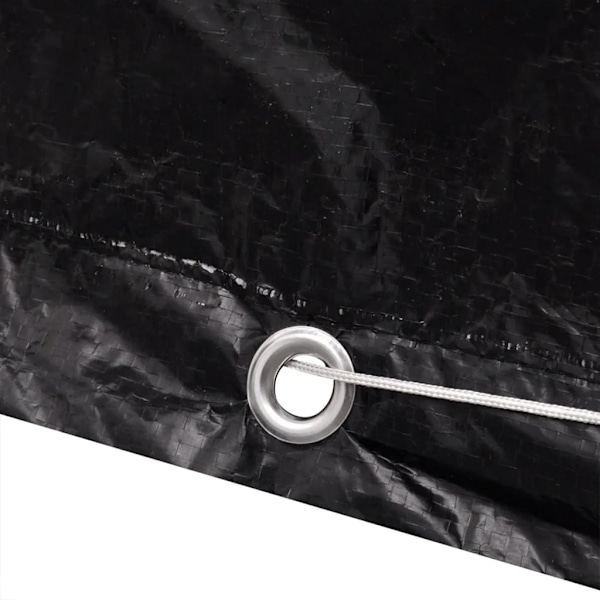 vidaXL Överdrag till vattentank 8 öljetter 116 x 100 120 cm Svart