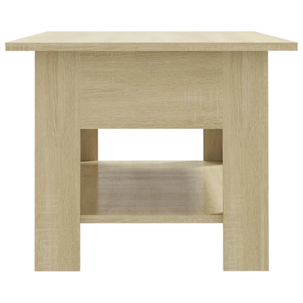 vidaXL Soffbord sonoma-ek 102x55x42 cm konstruerat trä Brun