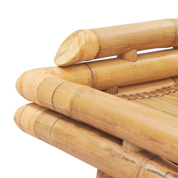 vidaXL Sängram bambu 140x200 cm Brun