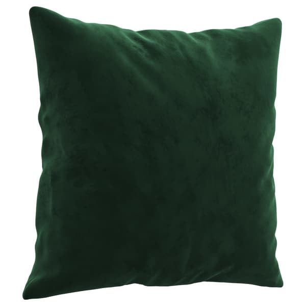 vidaXL Prydnadskuddar 2 st mörkgrön 40x40 cm sammet Grön