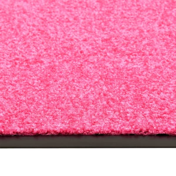vidaXL Dörrmatta tvättbar rosa 90x150 cm Rosa