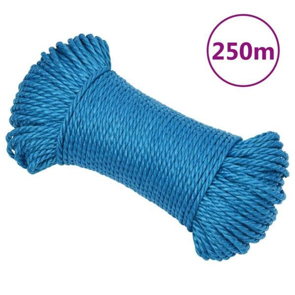 vidaXL Rep blå 3 mm 250 m polypropylen