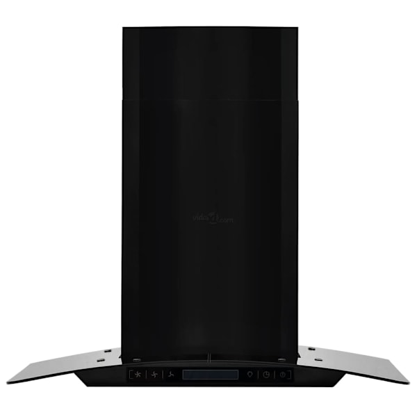 vidaXL Väggmonterad köksfläkt rostfritt stål 756 m³/h 60 cm svart Svart