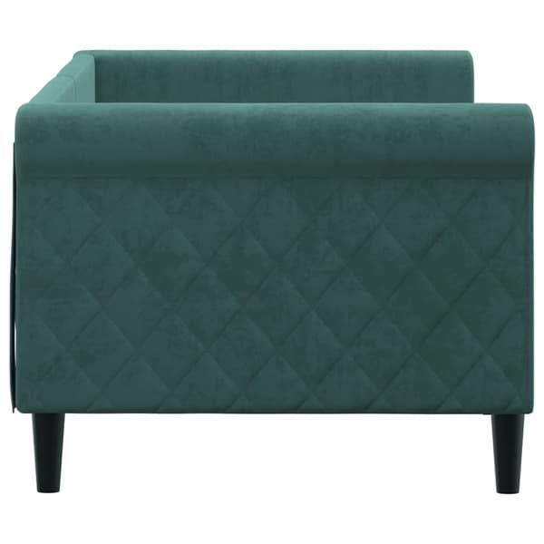 vidaXL Dagbädd mörkgrön 80x200 cm sammet Grön